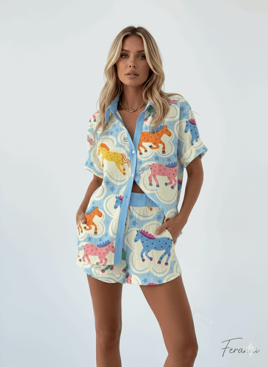 Conjunto Milano Caballos