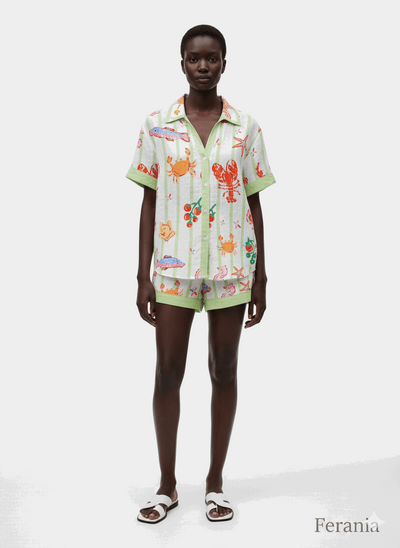 Conjunto Milano Estampado Rallas