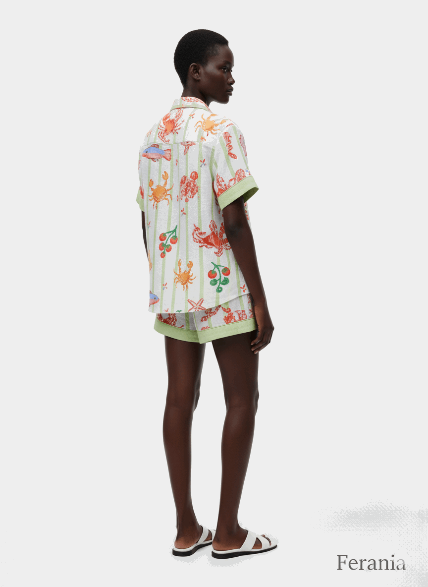 Conjunto Milano Estampado Rallas